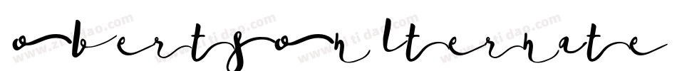 Robertson Alternate字体转换